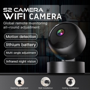 S2 có thể sạc lại wifi máy ảnh phát hiện chuyển động tầm nhìn ban đêm 360 độ xoay ứng dụng thời gian thực giám sát mạng không dây máy ảnh - Product Image 2