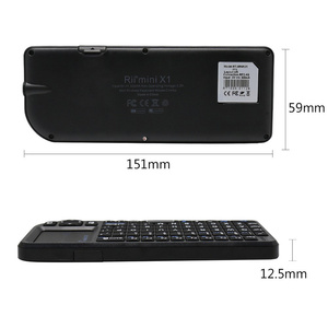 Rii X1 Mini Wireless <b>Keyboard</b> With Touchpad 2.4G USB Receiver Russian Layout For iPad Galaxy Tab Xiaomi Devices - Product Image 5