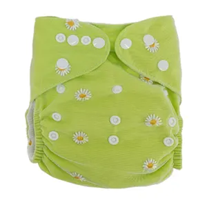 Ananbaby OEM/ODM popok bayi cantik TPU tahan air bahan alami popok kain aster dapat digunakan kembali