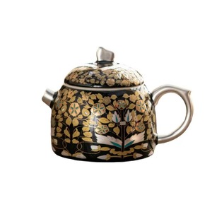 Thạc sĩ handmade men bạc mạ vàng Sứ Trà Bộ 1 nồi 4 ly Kung Fu Hộp quà tặng - Product Image 5