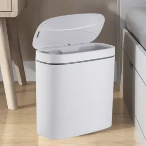 Modern Induction Electric Dustbin 9L Automatic Sensor Dustbin Smart Trash Can For Home