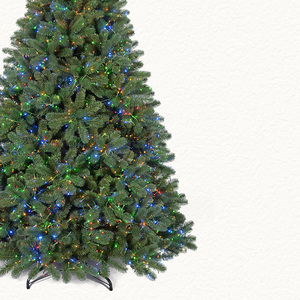 Sapin de Noël artificiel vertical - Écologique, haute qualité, 7,5 pieds, décoré avec des lumières LED pour une utilisation en intérieur - Product Image 4