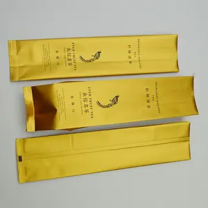 Unique design custom side gusset aluminum foil bag tea coffee packaging plastic bags for food packaging