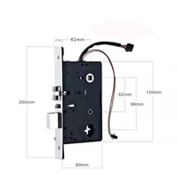 Cerradura electrónica inteligente para Hotel, pieza de cerradura mecánica con muesca, ET600RF