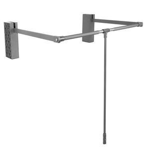 Folding <b>clothes</b> <b>rail</b> for wardrobe, optimal series graphite, 830-1150mm - Product Image 3