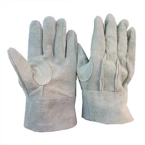 Guanti di assemblaggio in pelle crosta di mucca di alta qualità per guanti da saldatura da lavoro sicuri per uomo e donna