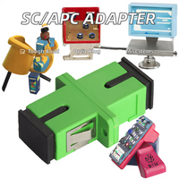 Adaptador de Fibra Óptica Simplex LC SM SX, Material PC+ABS, FTTH, Red GSM 4G, Alto Rendimiento, Certificado CE/ROHS, IL<0.2dB
