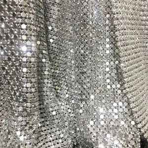 Bling Bling Silver Metallic Crystal Mesh For Dress/Home Decoration/DIY Project