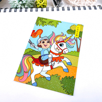 Set kartu pos Vintage kucing Anime bunga mewarnai Mini lucu Set cetak Logo cetak