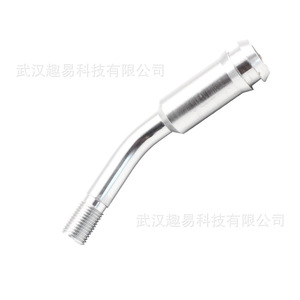Barre d'extension de levier de vitesses incurvée en aluminium chromé argenté pour Volkswagen T4 Transporter, antirouille - Product Image 4