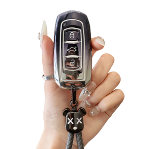Custodia Protettiva Morbida in TPU <span class=keywords><strong>per</strong></span> Chiave Auto GEELY Emgrand X7 Sport GT EC Proton X50 S70 LC2 GC2 con Portachiavi - Product Image 1