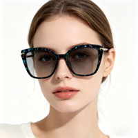 Lunettes photochromiques XPZ pour trajets quotidiens, monture PC à motifs, lunettes 2-en-1, vente directe usine, certifiées ISO