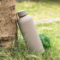 Vente chaude Petite Bouche En Plein Air 500ML 17oz En Acier Inoxydable Thermos Bouteille D'eau Moderne Portable En Plein Air Bouteille D'eau pour Le Sport