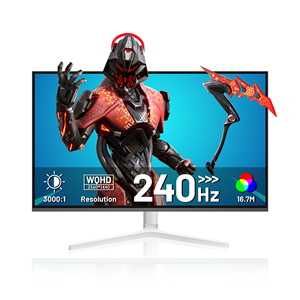 Monitor <span class=keywords><strong>de</strong></span> Juegos para <span class=keywords><strong>PC</strong></span> con <span class=keywords><strong>Pantalla</strong></span> LED <span class=keywords><strong>de</strong></span> 27/32 Pulgadas, 240 Hz, QWHD 2560*1440, Marco Blanco, Panel IPS VA <span class=keywords><strong>de</strong></span> 1 ms, <span class=keywords><strong>Pantalla</strong></span> LCD con Base Fija - Product Image 1