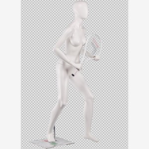 2023 vente chaude Sport Tennis femme fibre de verre Mannequin vêtements Mannequin corps Stand Mannequins blanc torse - Product Image 1