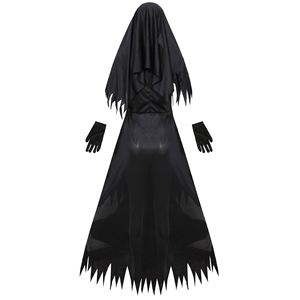 Costume d'Halloween S-3XL, Robe longue de sœur démoniaque effrayante, Robe de nonne sanglante Spooktacular pour femme, Déguisement de cosplay - Product Image 3