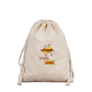 Pandasew Bolsas de Regalo de Lona de Algodón Beige Medianas de 8*10 cm con Cordón para Joyería - Product Image 6