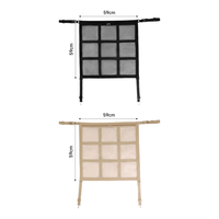 Barrière de voiture pour chien avec poche zippée, double couche de maille, organisateur de barrière pour animaux de compagnie pour SUV, berlines et camions, disponible en noir, gris, beige