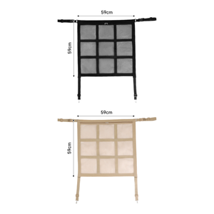 Barrière <span class=keywords><strong>de</strong></span> <span class=keywords><strong>voiture</strong></span> <span class=keywords><strong>pour</strong></span> <span class=keywords><strong>chien</strong></span> avec poche zippée, double couche <span class=keywords><strong>de</strong></span> maille, organisateur <span class=keywords><strong>de</strong></span> barrière <span class=keywords><strong>pour</strong></span> animaux <span class=keywords><strong>de</strong></span> compagnie <span class=keywords><strong>pour</strong></span> SUV, berlines et camions, disponible en noir, gris, beige - Product Image 5