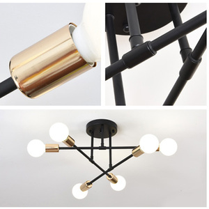 Lumières LED pour chambre à coucher, lumière de plafond dorée chaude et romantique, éclairage minimaliste, salon, salle à manger, <span class=keywords><strong>sans</strong></span> ampoule - Product Image 4