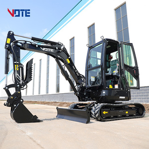 VOTE Free Shipping Excavator 3.5 Ton Engine EPA Digger Farm Small Excavators 1 Ton 2 Prices <b>Mini</b> Crawler Excavator - Product Image 3