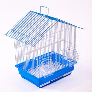 Eco-friendly in metallo solido piccolo gabbia per uccelli con vassoio di plastica per pappagalli Bago pelle di tigre peonia Design all'ingrosso gabbia per animali domestici - Product Image 1