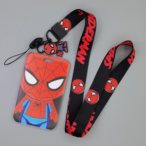 Cordons de cou fantaisie Spider-Man (dessin animé) avec porte-cartes anti-perte pour cartes d'identité et de transport - Product Image 5