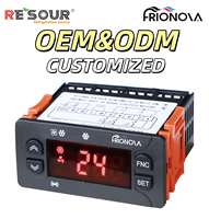 Termostato FRIONOVA de Fácil Operación, Programable, con Ventilador de Refrigeración y Descongelación, Calefacción NTC/PTC Seleccionable, Interruptor °C/°F
