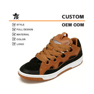 कारखाने कस्टम फैशन डिजाइनर चमड़े की अंकुश स्नीकर्स पुरुषों के लिए आकस्मिक पोशाक जूते तेंदुए - Product Image 3