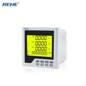 Three Phase LCD Multi-function digital panel Power Meter with RS485 alarm RH-3FHD3Y
