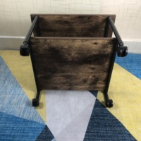 Maison bureau bois rustique 2 niveaux copieur scanner chariot roulant sous le bureau organisateur table imprimante support