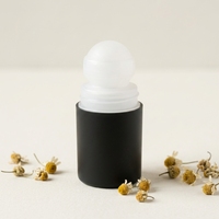 Vente en gros de flacons à bille en verre de 50 ml avec bouchon en PP, flacon à bille personnalisé avec logo pour huile corporelle, parfum, emballage cosmétique