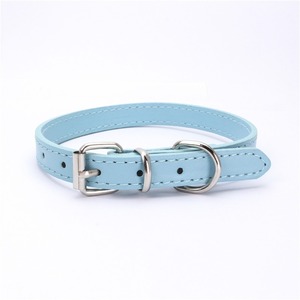 Collar de Perro de Cuero PU de Lujo al por Mayor, Suave y Cómodo, con Patrón Sólido para Gatitos y Cachorros - Product Image 4