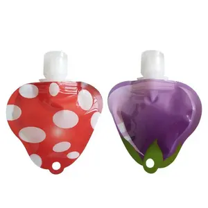 Spot wholesale special-shaped fruit pattern 30ml flap suction nozzle travel bag emulsion packaging pouch