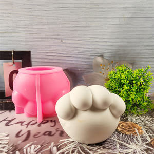 Moldes de fundición de resina hechos a mano para adornos decorativos DIY estilo Ins moldes de Pata de Gato de silicona W0386 - Product Image 5