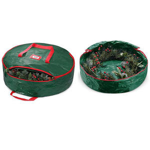 Bolsa de Almacenamiento para Coronas Navideñas, Ecológica, Duradera y Sostenible, Bolsa de Regalo con Campanas - Product Image 6