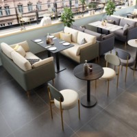 Ensemble de table et chaises de salle à manger modernes, canapés personnalisés pour la restauration, les cafés, les restaurants et les espaces de loisirs - Vente en gros usine