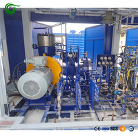 Compresor de Diafragma de 15KW, Entrada 7.5 Bar, Salida 455 Bar, Helio, Completamente Libre de Aceite, Anti-Fugas, Flujo 52Nm3/h, Máquina Industrial