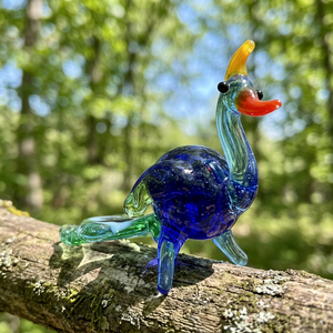 แก้วมูราโนสไตล์เพนนีนกยูงแฮนด์เมดฟิลลิสนกยูงทำในรูปแกะสลักแก้วขนาดเล็กของจีน - Product Image 6