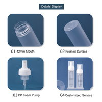 Emballage de soin de la peau personnalisé 100ml 120ml 150ml 200ml bouteille de savon mousse PET bouteille vide pompe bouteille en plastique soin de la peau nettoyant conteneur