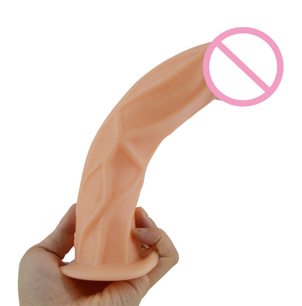 20cm Curve Dildo - Medical Grade PVC Sex Toys for Prostate & Clitoral  Stimulation
