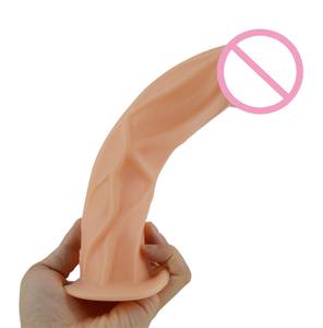 Consolador plegable de 20cm para adultos, juguetes eróticos, tienda erótica, consolador curvo con tapón anal, consolador realista - Product Image 2