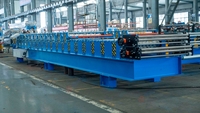 Machine de formage à froid pour tôles de toiture en acier coloré IBR, profil trapézoïdal, pour les besoins de panneaux de construction