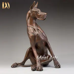 Décoration de pelouse Animal géant de bronze des statues d'animaux