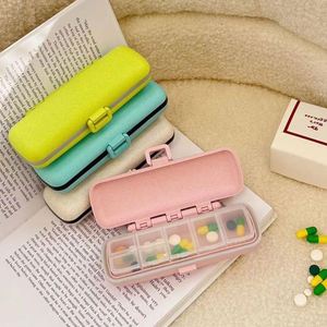 Portable Eco-Friendly Folding Plastic Square Pocket 7 Compartments Travel 3-5 Days Medicine Pill Storage Container Organizer - Product Image 3