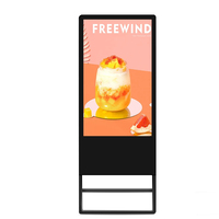 Afficheur numérique LCD 43 pouces sur pied, kiosque Android avec écran tactile 10 points pour la publicité dans les ascenseurs et les métros
