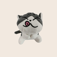 Mini sac porte-clés Kawaii mignon en peluche animaux chats sac à main suspendu cartable pendentif enfants cadeau pour machine à poupée