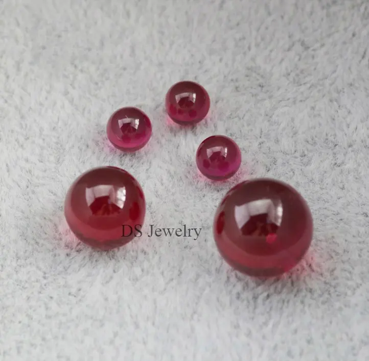 5 # sintetico corindone rosso rubino prezzo palla di rubino branelli della pietra preziosa