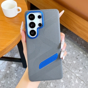 เคสโทรศัพท์มือถือหนัง PU สำหรับธุรกิจ สำหรับ Samsung S26 S24 S25 Ultra Plus พร้อมรูระบายความร้อนโลหะ ป้องกันการกระแทก - Product Image 1