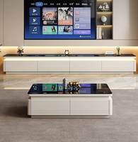 Meuble TV en bois massif pour salon, nouveau modèle 2153, table basse de luxe en roche, ensemble de meubles de rangement haut de gamme